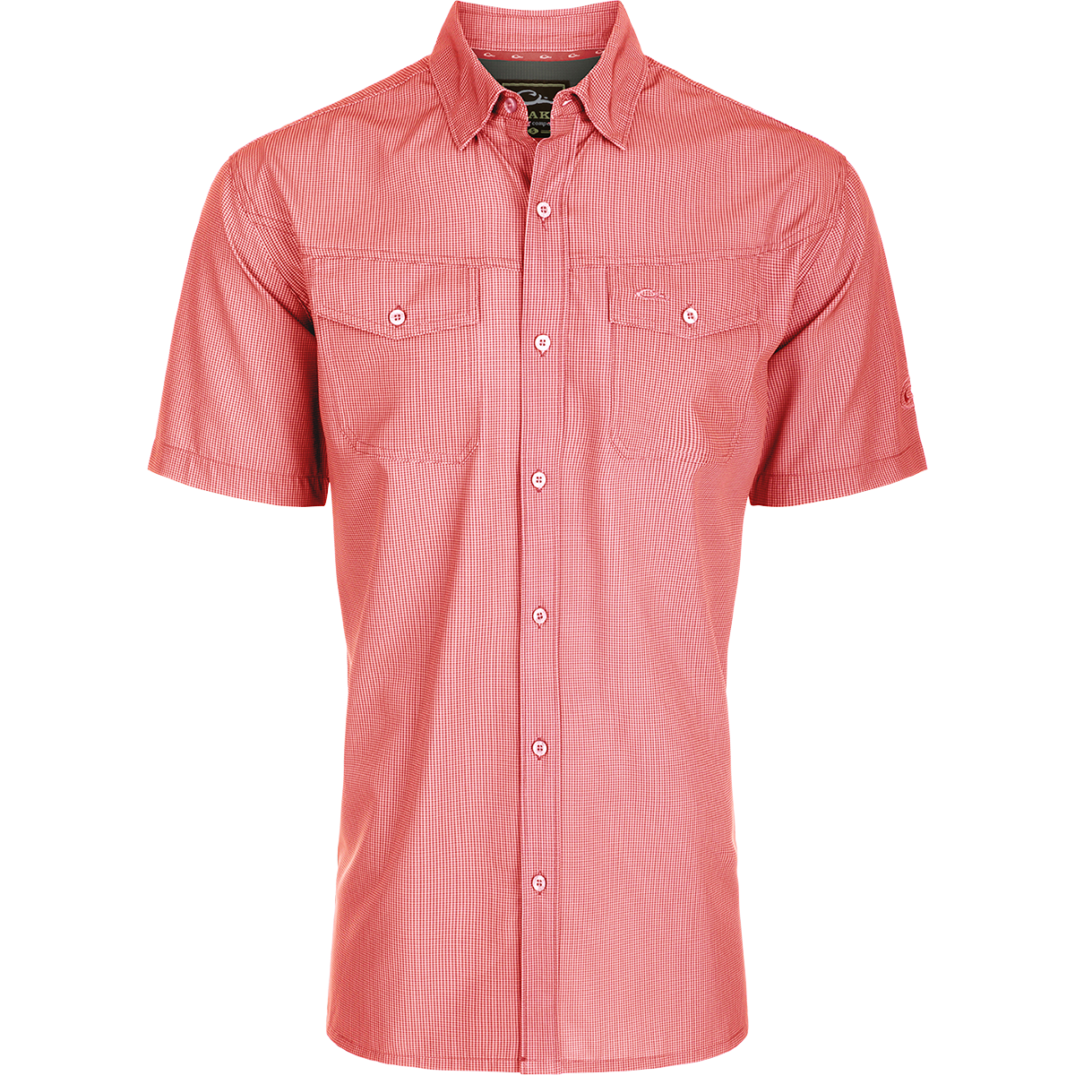 Men's Traveler's Check Short Sleeve Button Down Shirt - Lightweight Wrinkle-Resistant Casual Shirt for Business Travel & Summer Vacations