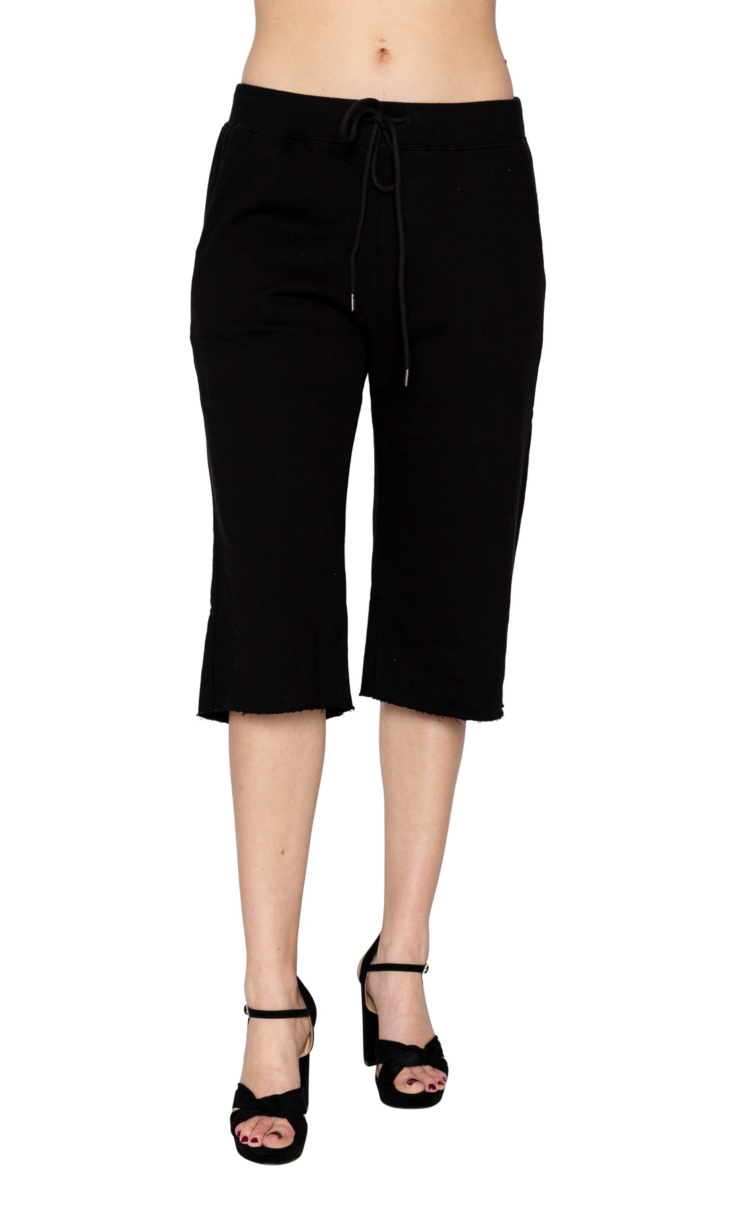 Velvet by Graham & Spencer Natalie French Terry Long Shorts for Women - Soft Lounge & Casual Wear - Perfect for Yoga, Beach, and Summer Outfits
