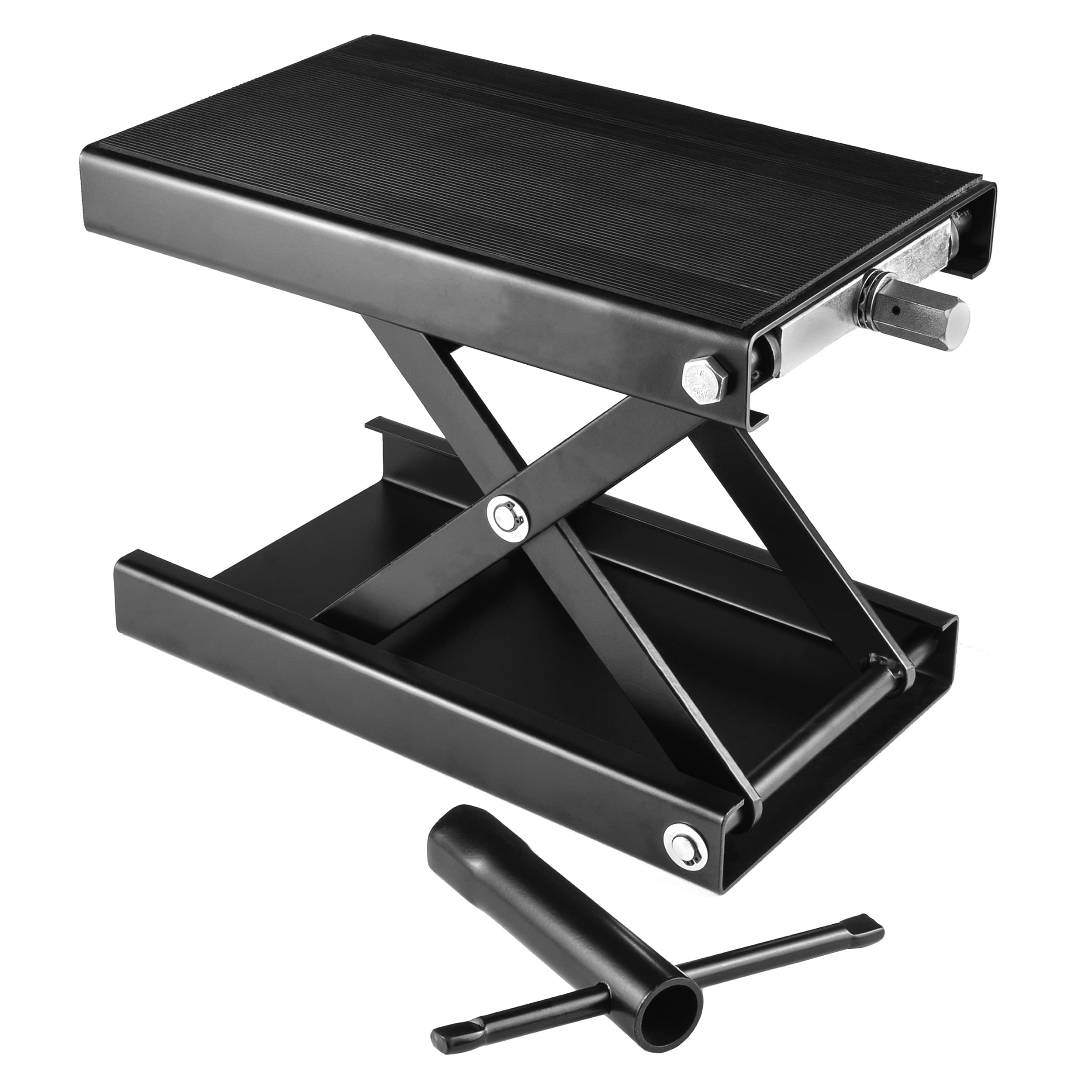 Venom Motorcycle Center Jack Hoist Scissor Lift Stand - Compatible with Vespa LX GTS GTV 250 Sprint Sport Rally Models - Heavy Duty Bike Repair Stand for Garage & Workshop Maintenance