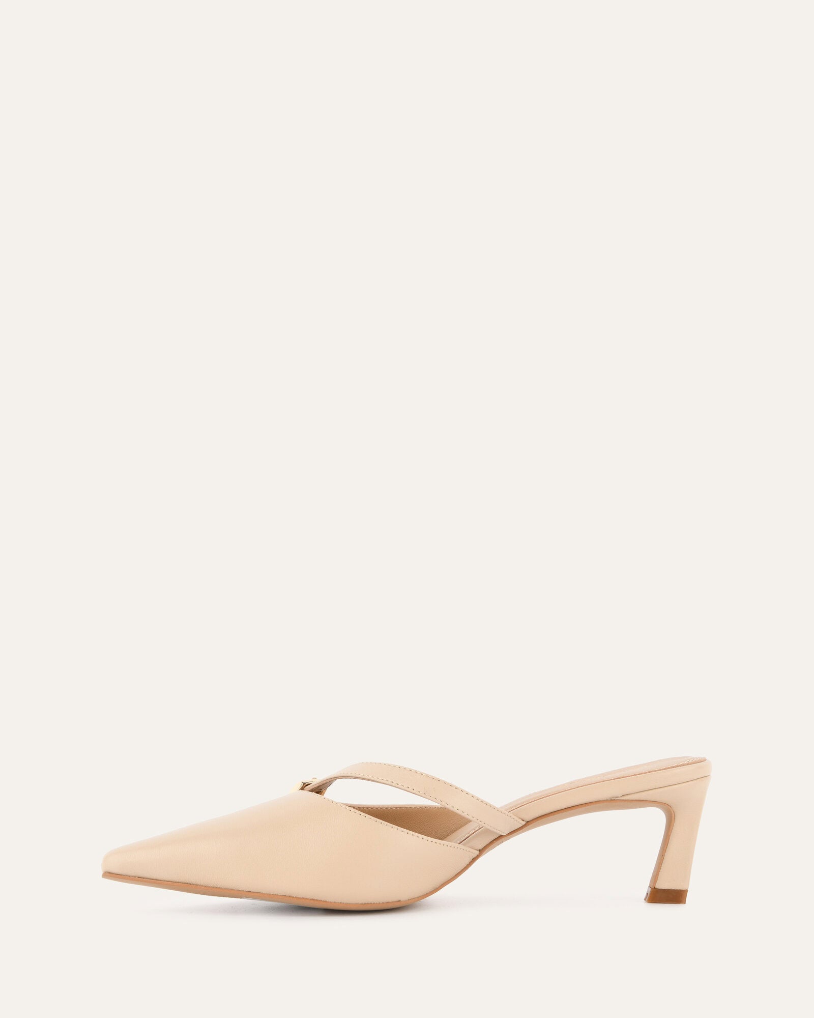 LEONA Women's Low Heel Sandals - Genuine Leather Comfort Shoes for Casual Wear, Office & Summer Outings