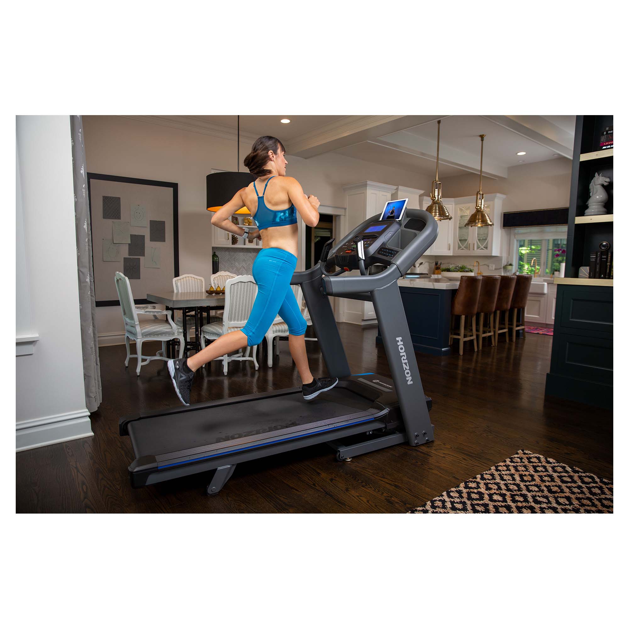 7.4AT 03 Treadmill - Professional Home & Gym Running Machine for Cardio Workouts | Foldable Electric Motorized Treadmill with LCD Display & Bluetooth Speakers | Perfect for Home Fitness, Weight Loss & Indoor Running