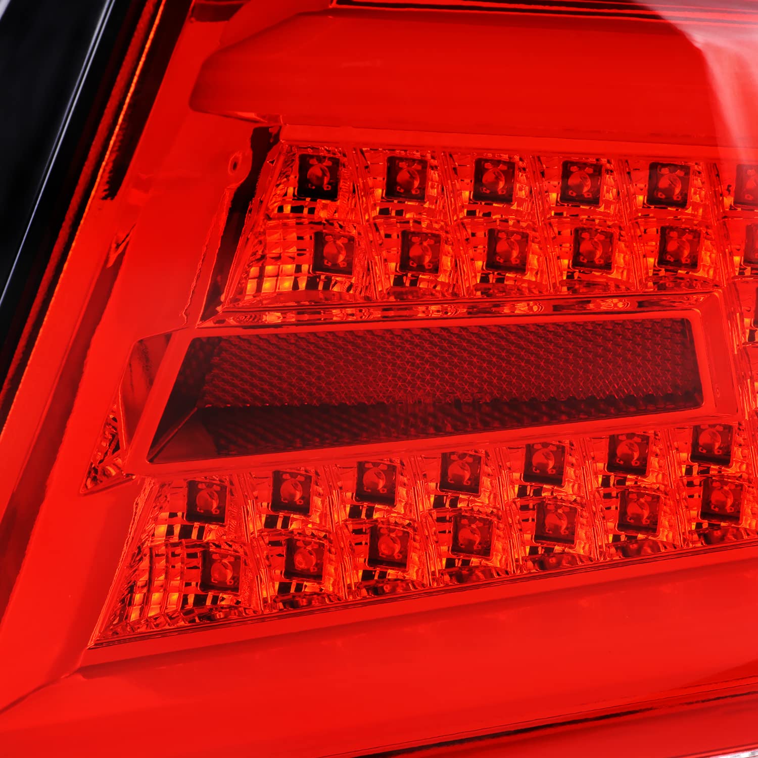Spec-D Tuning Red Sequential LED Tail Lights with LED Bar for 2008-2011 Subaru Impreza & WRX - Left & Right Pair Assembly - Upgrade Your Car's Rear Style & Safety for Night Driving
