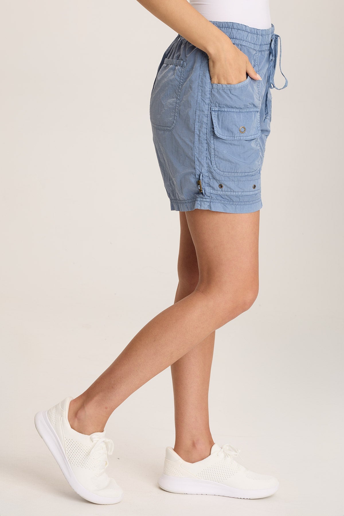 Ganon Sporty Drawstring Cargo Shorts for Men - Lightweight Comfortable Outdoor Hiking & Gym Workout Shorts