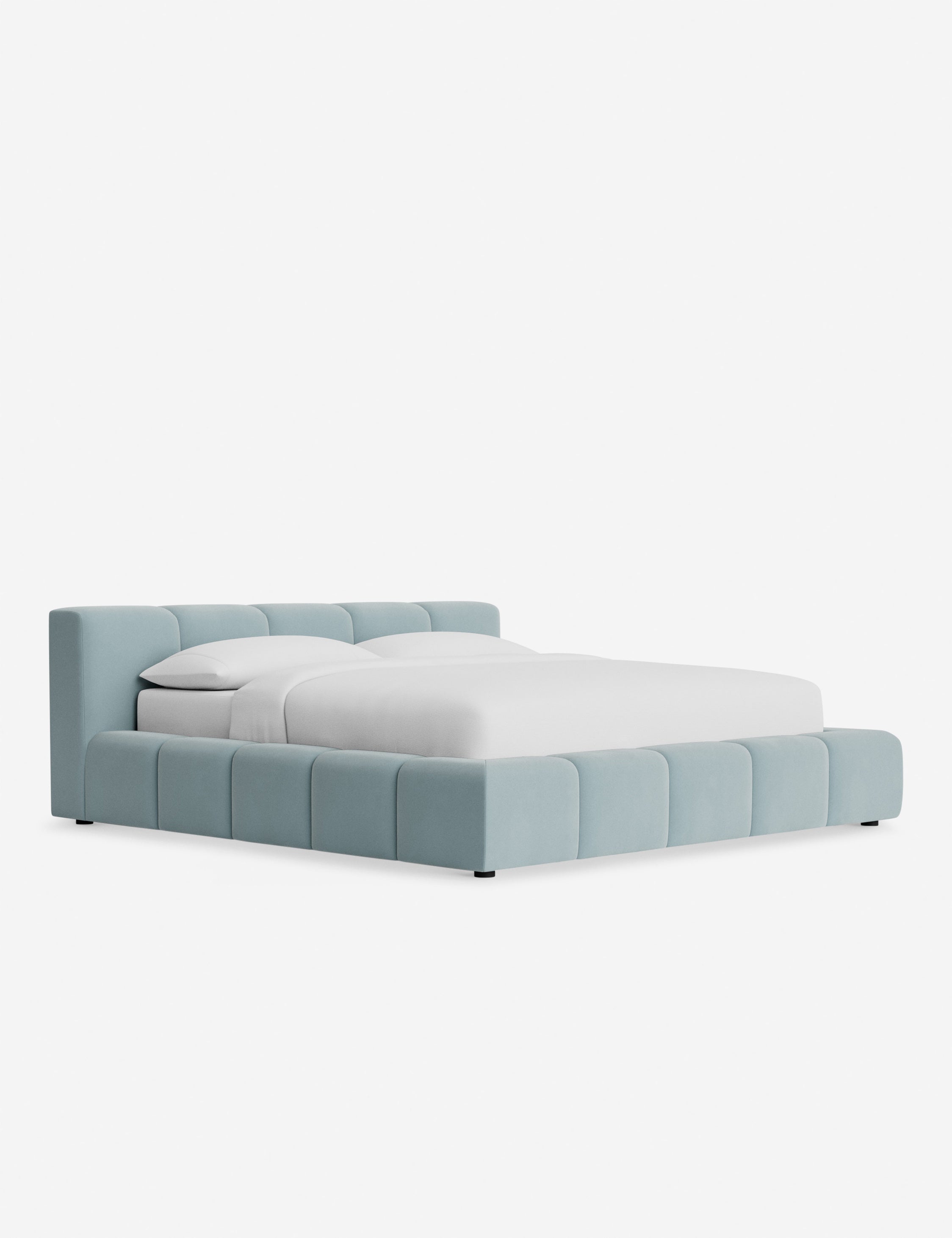 Cambry Platform Bed Frame - Modern Minimalist Wooden Bed with Headboard - Perfect for Bedroom, Guest Room & Small Spaces