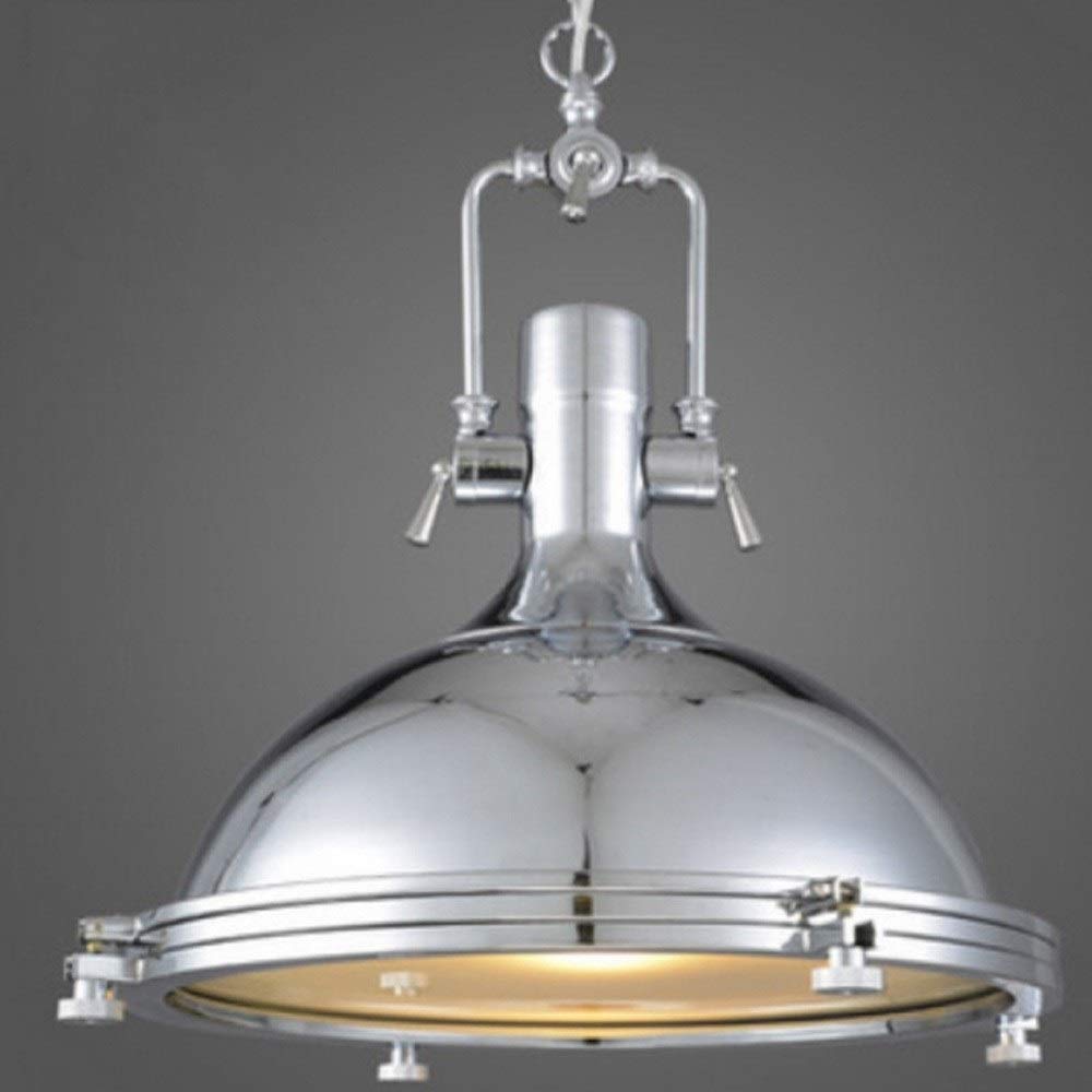 Vintage Farmhouse Chandelier - Bronze Metal Retro Pendant Light with Dome/Bowl UFO Shade for Industrial & Country Decor | Hardwired Ceiling Hanging Lamp for Loft, Living Room, Restaurant, Cafe & Bar Counter Lighting