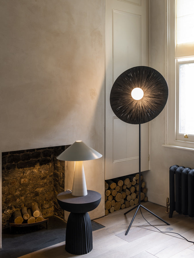 Modern Cone Table Lamp - Warm White LED Light for Living Room, Bedroom & Office - Stylish Nightstand & Desk Lighting for Home Decor