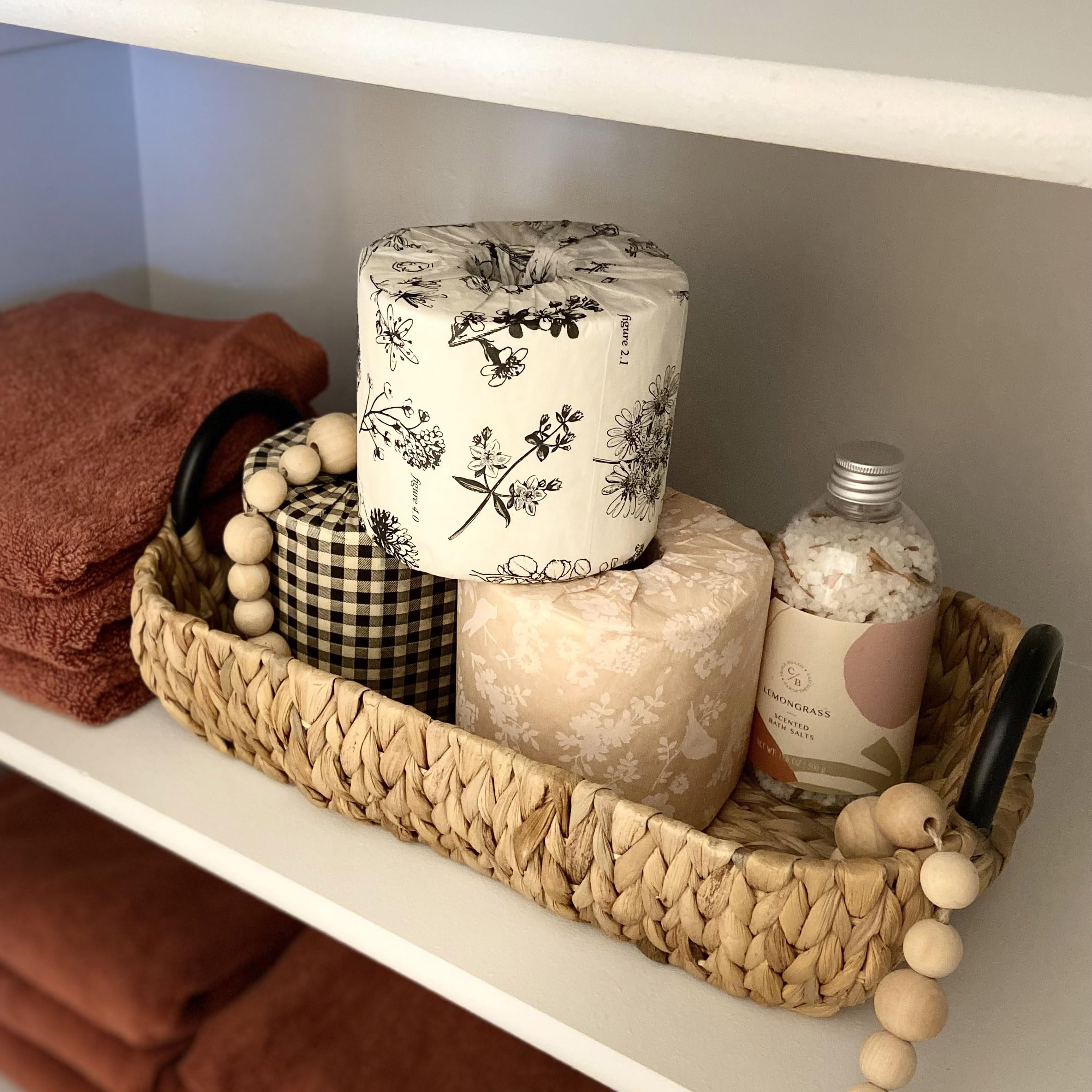 Decorative Toilet Paper Covers Set of 9 - 3 Unique Floral Designs (Botanical Blossom Pattern) Fits All Standard Toilet Paper Rolls - Perfect for Bathroom Decor, Home Styling & Gift Giving
