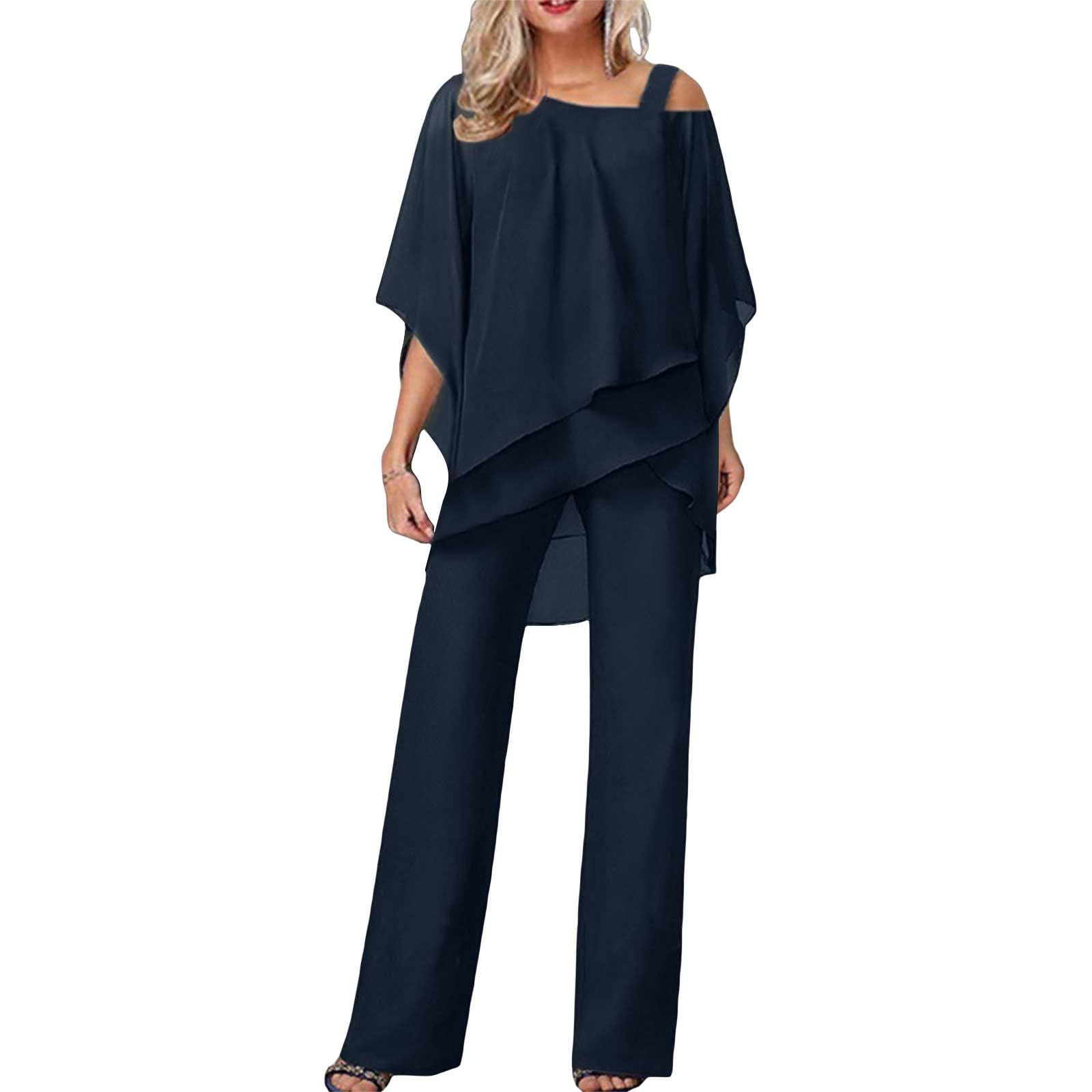 Women's Plus Size Dressy Pantsuit Set - 2 Piece Office Work Suits with Blazer & Pants in Black (5XL) | Business Casual Outfit for Work, Interviews & Professional Events