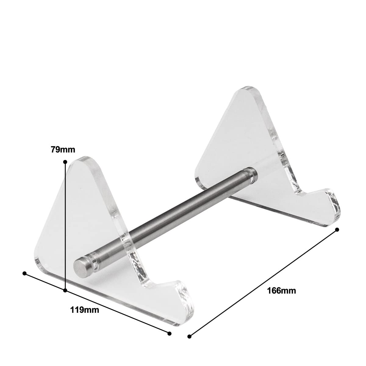 1-Tier Clear Acrylic Keyboard Display Stand - Durable Mechanical Keyboard Holder & Tablet Picture Frame Storage - Perfect for Desk Organizing, Gaming Setup, and Office Display