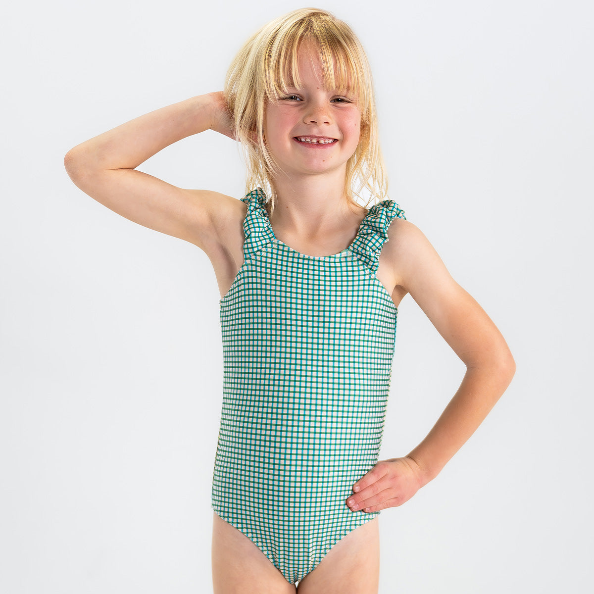 Puffy Sleeve One Piece Swimsuit for Girls - Trendy Ruffled Bathing Suit for Beach, Pool & Summer Vacations