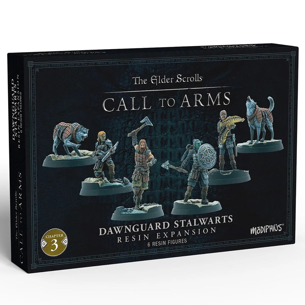 The Elder Scrolls: Call to Arms Dawnguard Stalwarts 32mm Miniature Figures - Fantasy Tabletop Game Miniatures for RPG & Wargaming Scenes