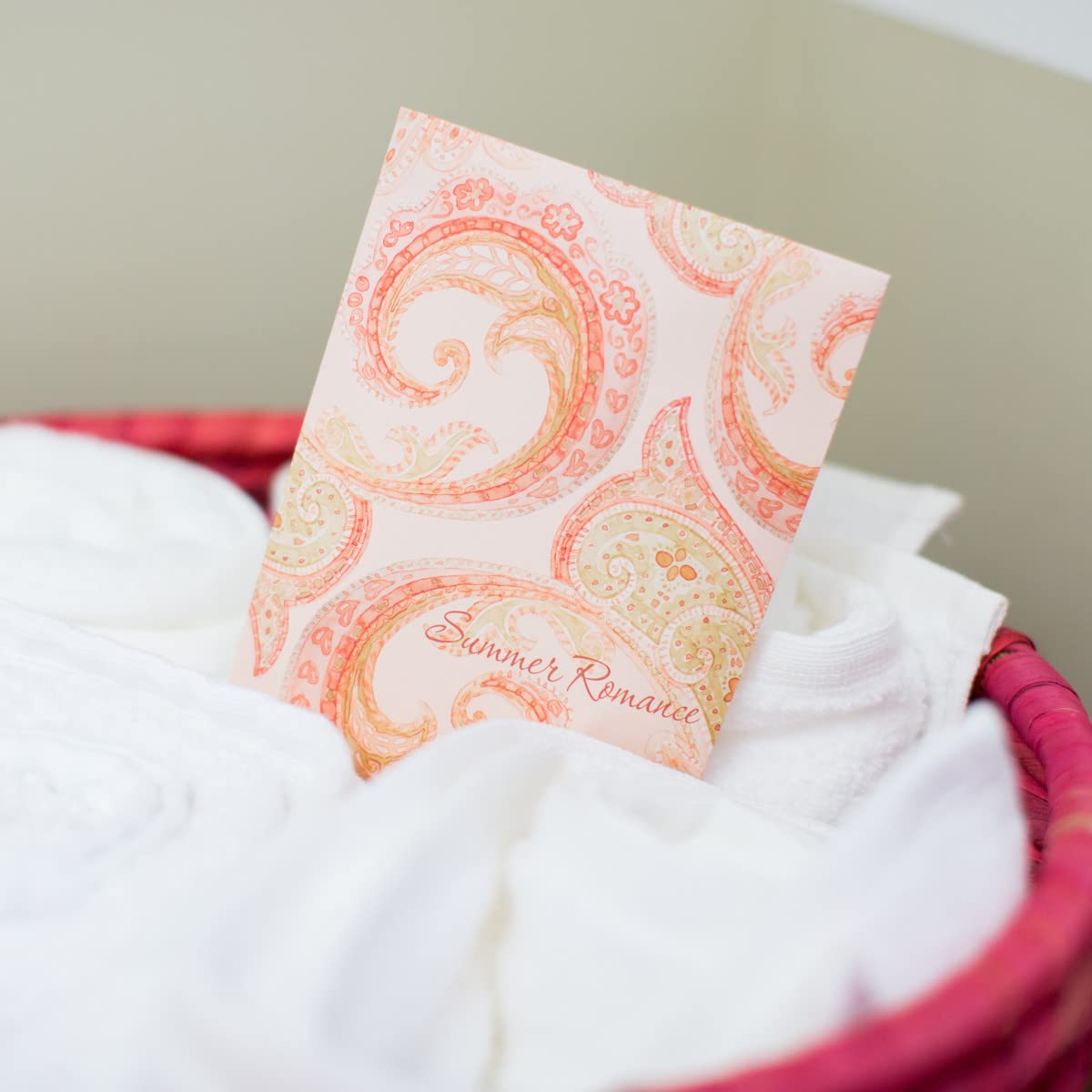 Fresh Scents Scented Sachets - Summer Romance Fragrance, 6-Pack Aromatherapy Sachets for Drawers, Closets & Cars | Long-Lasting Natural Scent