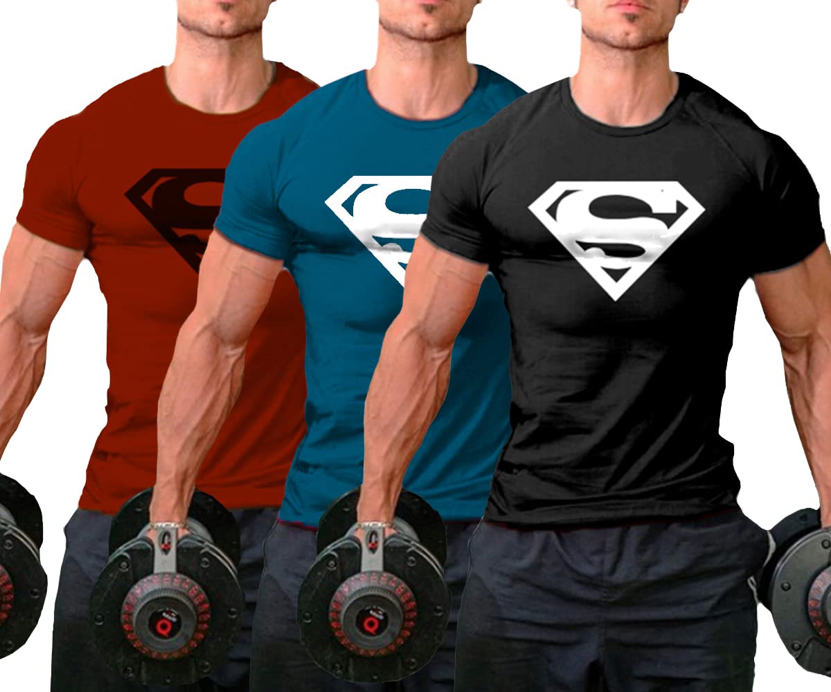 InleaderStyle Men's Workout T-Shirts - Moisture Wicking Athletic Gym Tee for Men, Breathable Short Sleeve Activewear - Perfect for Gym, Running, Training & Casual Wear