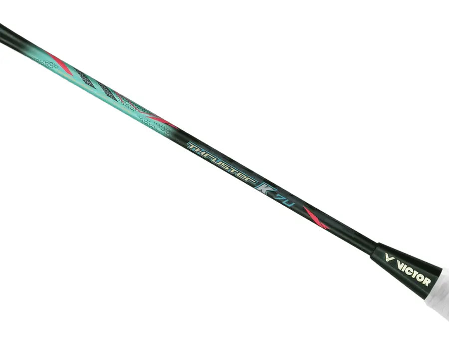 Victor Thruster 7U (TK 7U R) Badminton Racket - Lightweight Carbon Fiber Shuttlecock Racquet for Professional & Intermediate Players - Perfect for Singles & Doubles Matches