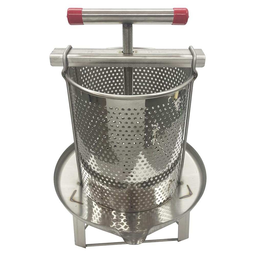 Stainless Steel Manual Honey Press Machine - Beeswax Extractor for Beekeeping & Home Use | Perfect for Harvesting Pure Honey from Honeycombs & Wax Blocks