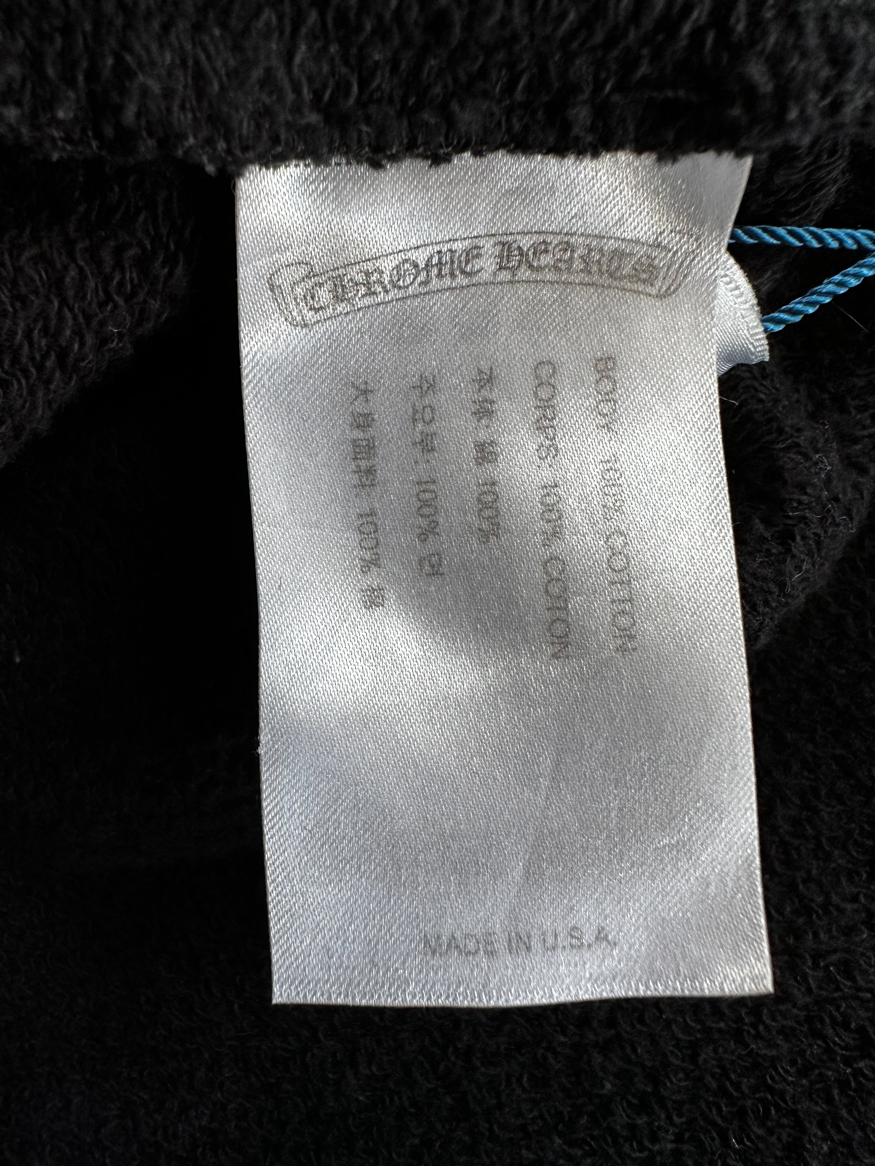 Chrome Hearts Black Hoodie with USA Flag Scroll Logo - Stylish Streetwear for Men & Women | Perfect for Casual Outfits, Urban Fashion, and Everyday Wear