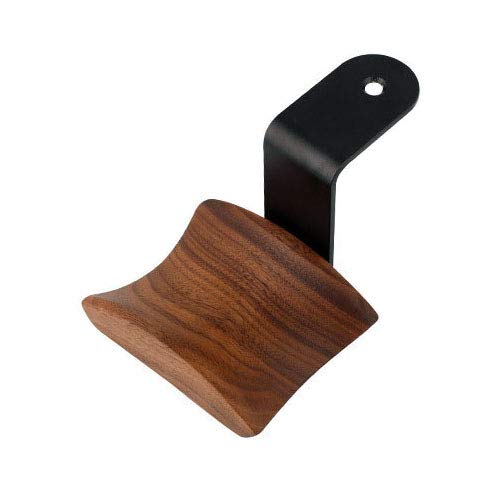 Premium Walnut Wood Headphone Stand - Under Desk Mount Hook for Audio, Studio & Gaming Headphones | Space-Saving Headset Hanger Holder with Tape for Desk & Tabletop Organization | Perfect for Home Office, Gaming Setup & Studio Use