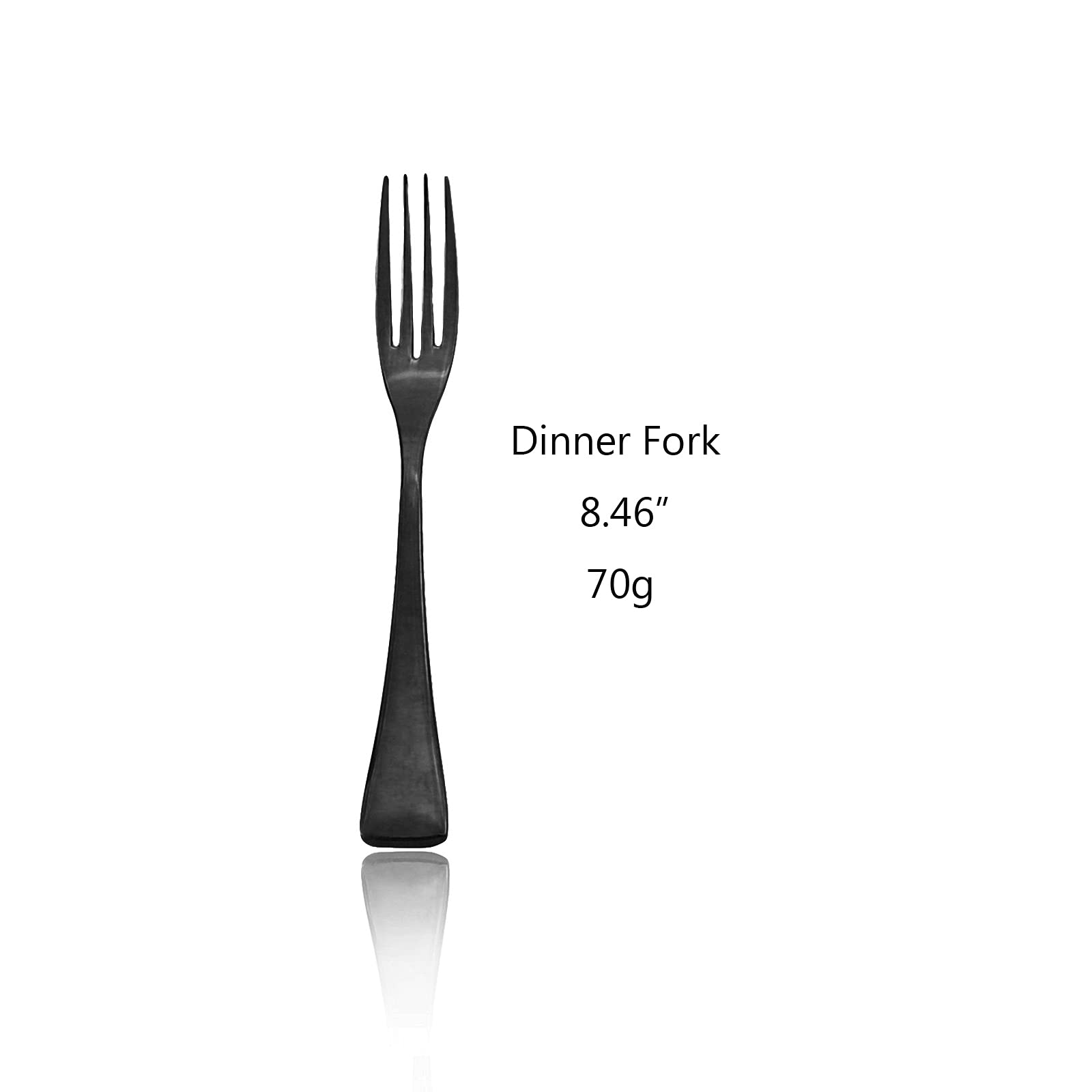 4-Piece Premium 18/10 Stainless Steel Dinner Forks Set - 8.46 Inch Elegant Dessert Forks for Fine Dining, Wedding Parties & Formal Table Settings