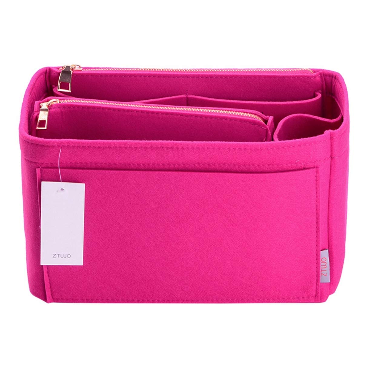 ZTUJO Felt Purse Organizer Insert for Louis Vuitton Speedy, Neverfull, Graceful & Tote Bags - Handbag Shaper & Storage Solution for Travel, Work & Daily Use