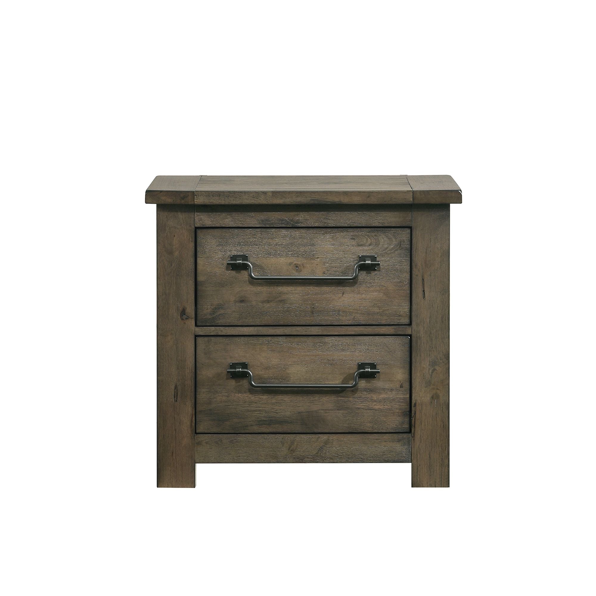 Modern Wooden Nightstand with USB Ports - Stylish Bedside Table for Bedroom, Living Room, or Office - Perfect for Charging Devices, Storing Books & Decor