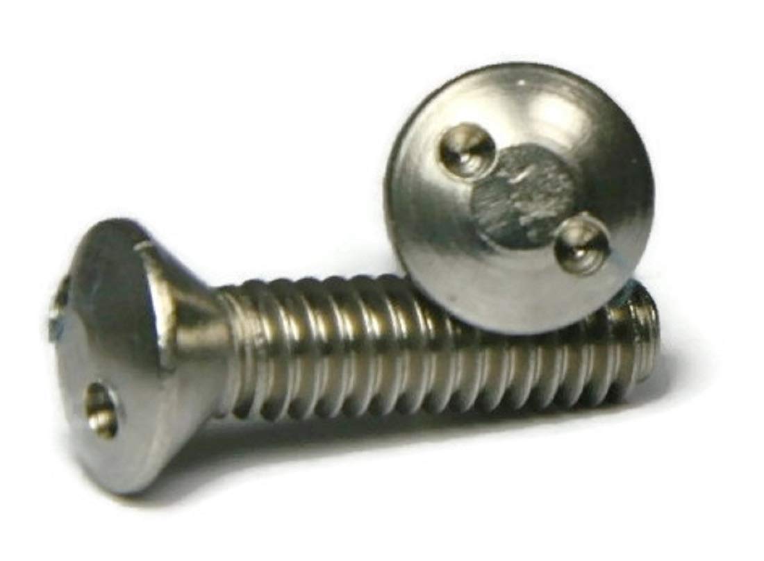 18-8 Stainless Steel Spanner Security Oval Head Machine Screws - #10-24 x 1 Inch (Pack of 100) - Ideal for Automotive, Electronics, and DIY Projects