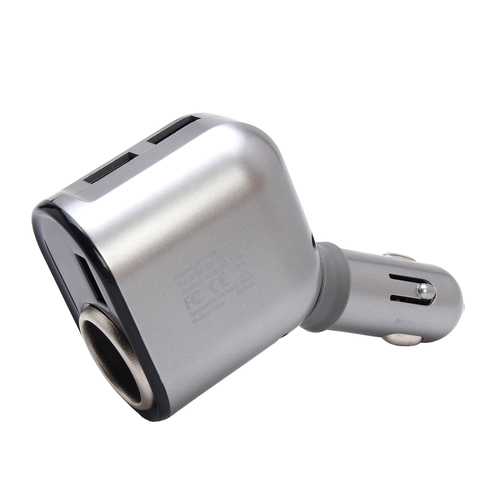 12V/24V Car Cigarette Lighter to USB Adapter - 3 Port Fast Charger for iPhone, Android, GPS - Perfect for Road Trips & Truck Use