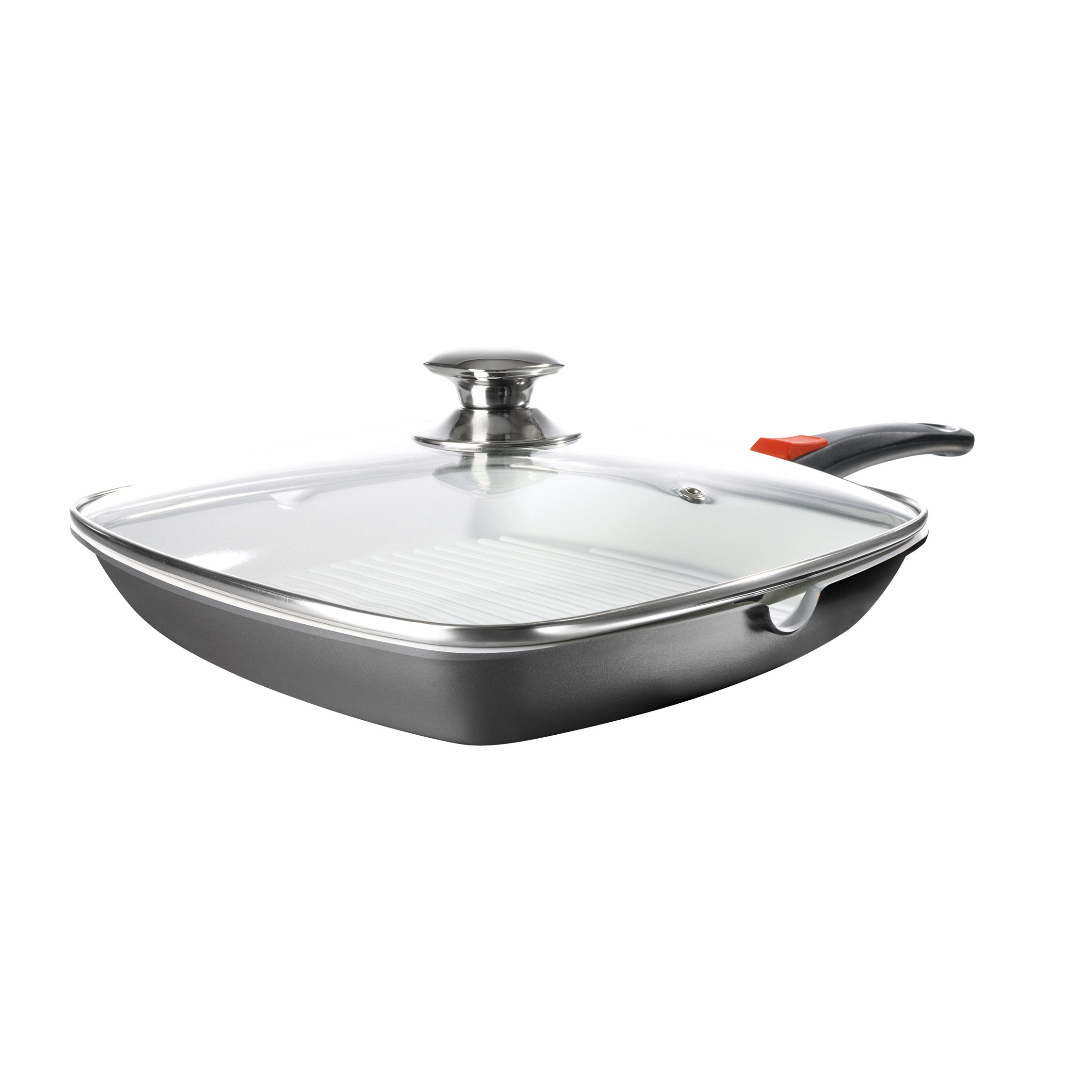 Calli Kocht 06099 XXL Non-Stick Grill Pan - Large Heavy Duty Griddle for Stovetop & Oven - Perfect for Steaks, Burgers & Pancakes - Indoor & Outdoor Cooking