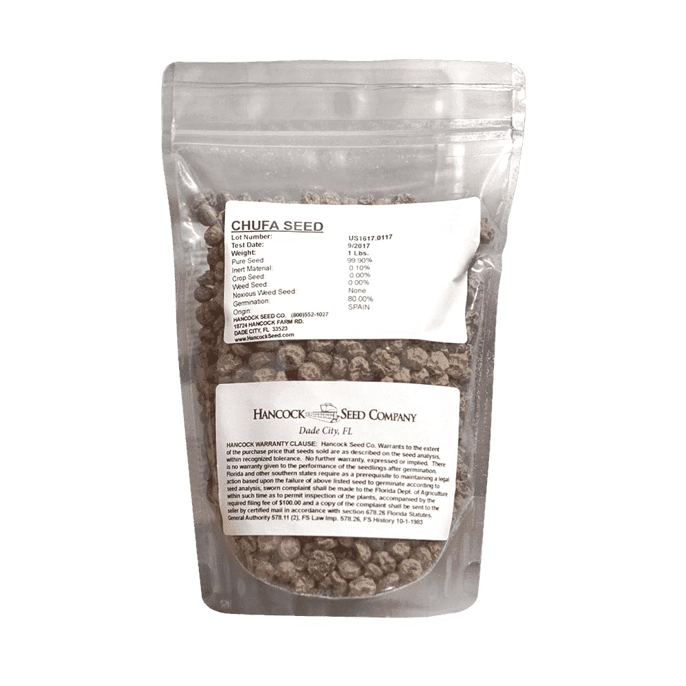Hancock Seed Co. Chufa Seeds - 25 Lb Bag for Planting & Wildlife Food Plots - Perfect for Deer Attractant, Duck Hunting & Turkey Forage