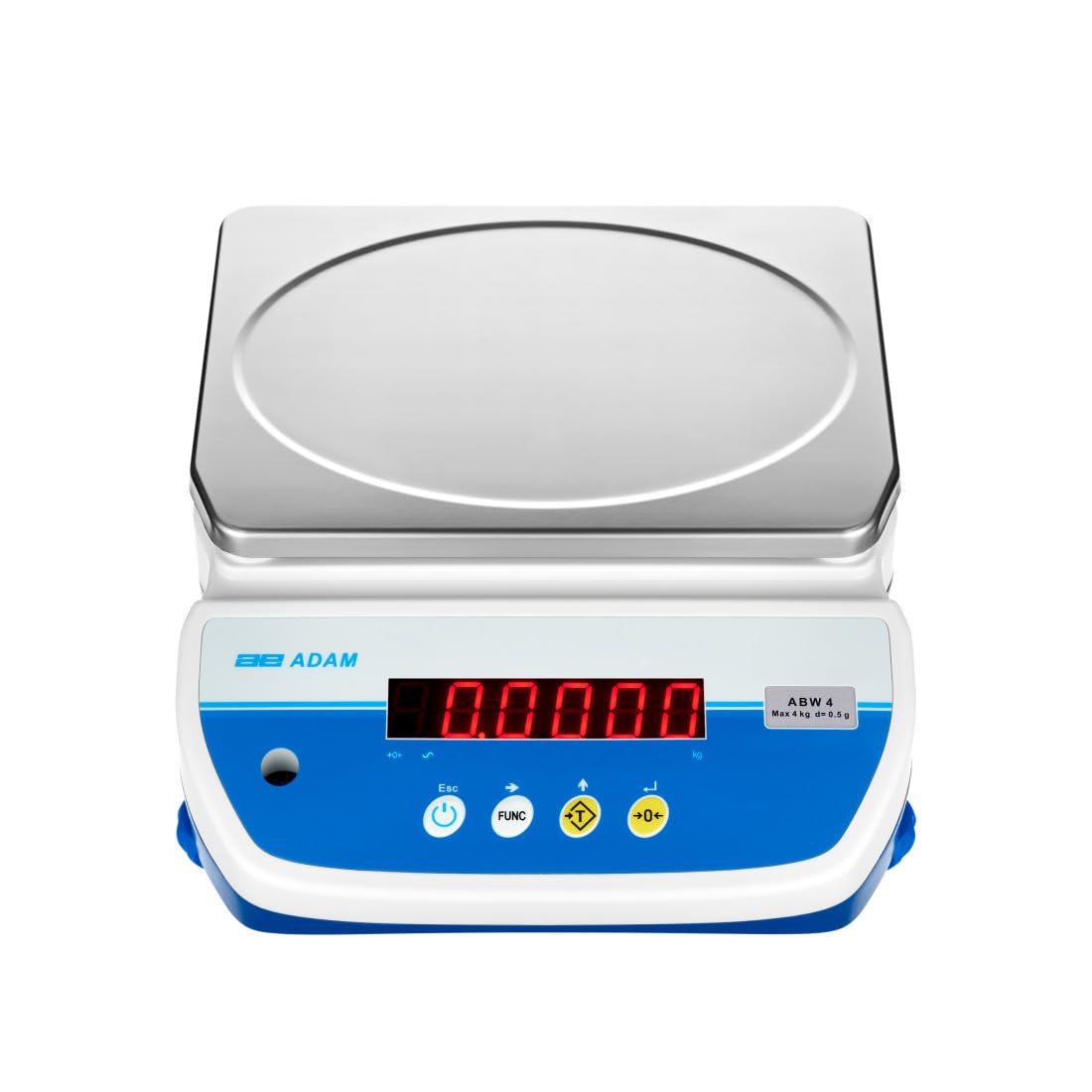Adam Equipment ABW-4 Waterproof Digital Bench Scale 4kg x 0.5g Precision, IP67 & NSF Certified - Food Grade Washdown Scale for Professional Kitchens, Food Production & Industrial Use
