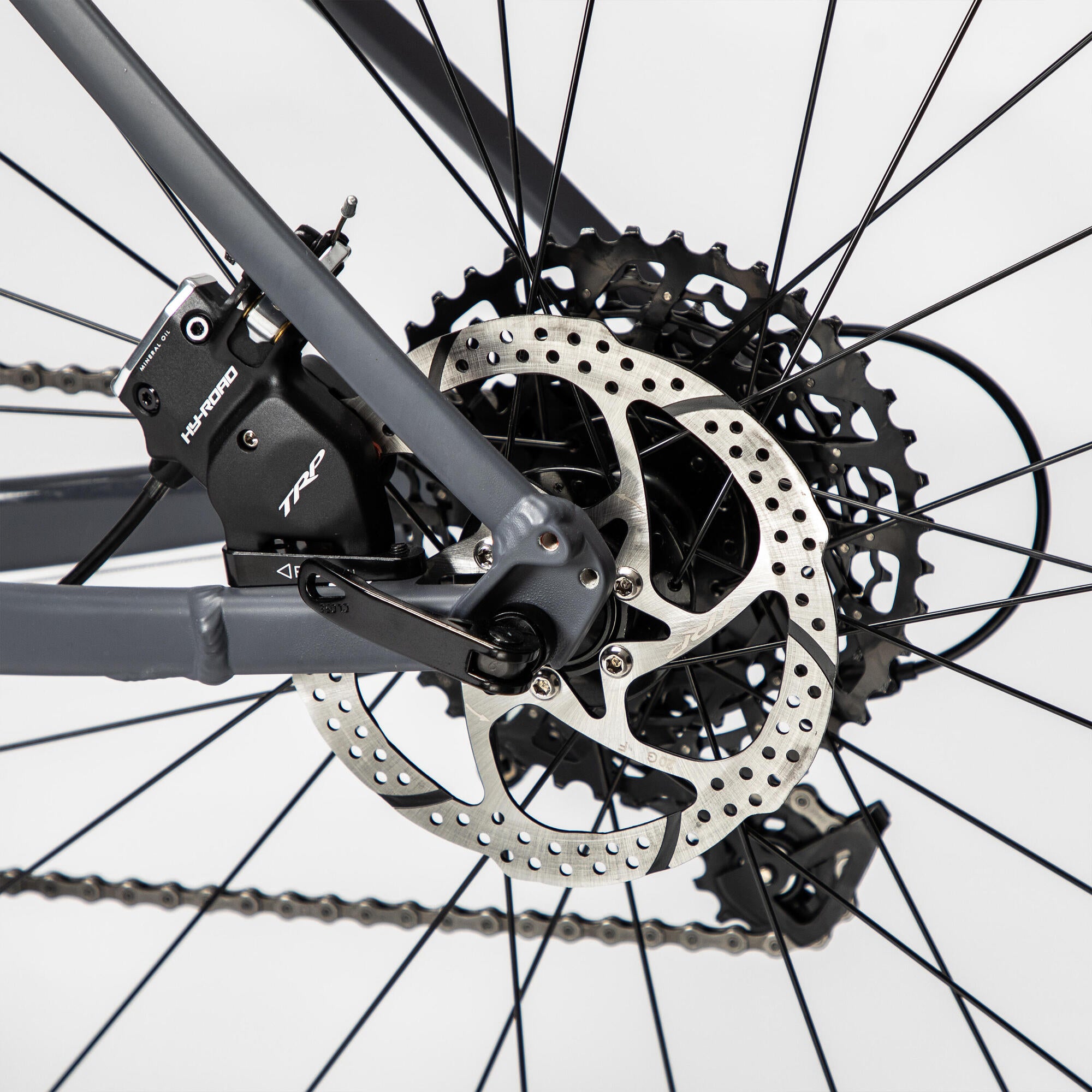 Triban GRVL 520 1x Gravel Bike - Lightweight Aluminum Frame, Shimano Drivetrain for Off-Road Adventures - Perfect for Trail Riding, Commuting & Bikepacking