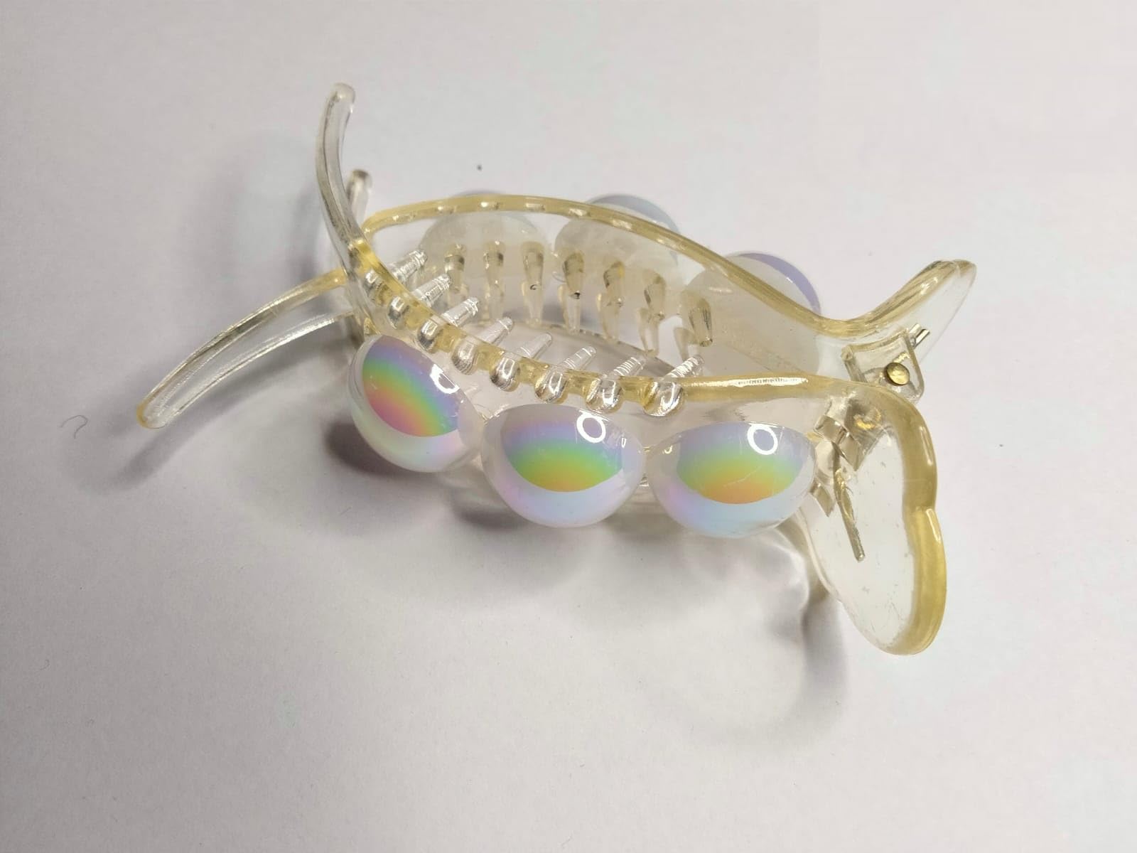 THE GLAM NIYATI Pearl Mermaid Hair Claw Clip for Women - Elegant Hair Styling Accessory for Girls, Bridal, Prom & Everyday Wear
