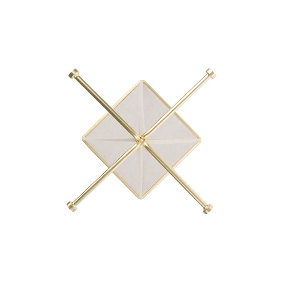 Prisma Jewelry Stand Mat Brass - Elegant Display for Necklaces, Rings & Earrings - Perfect for Vanity, Dresser & Jewelry Organizer