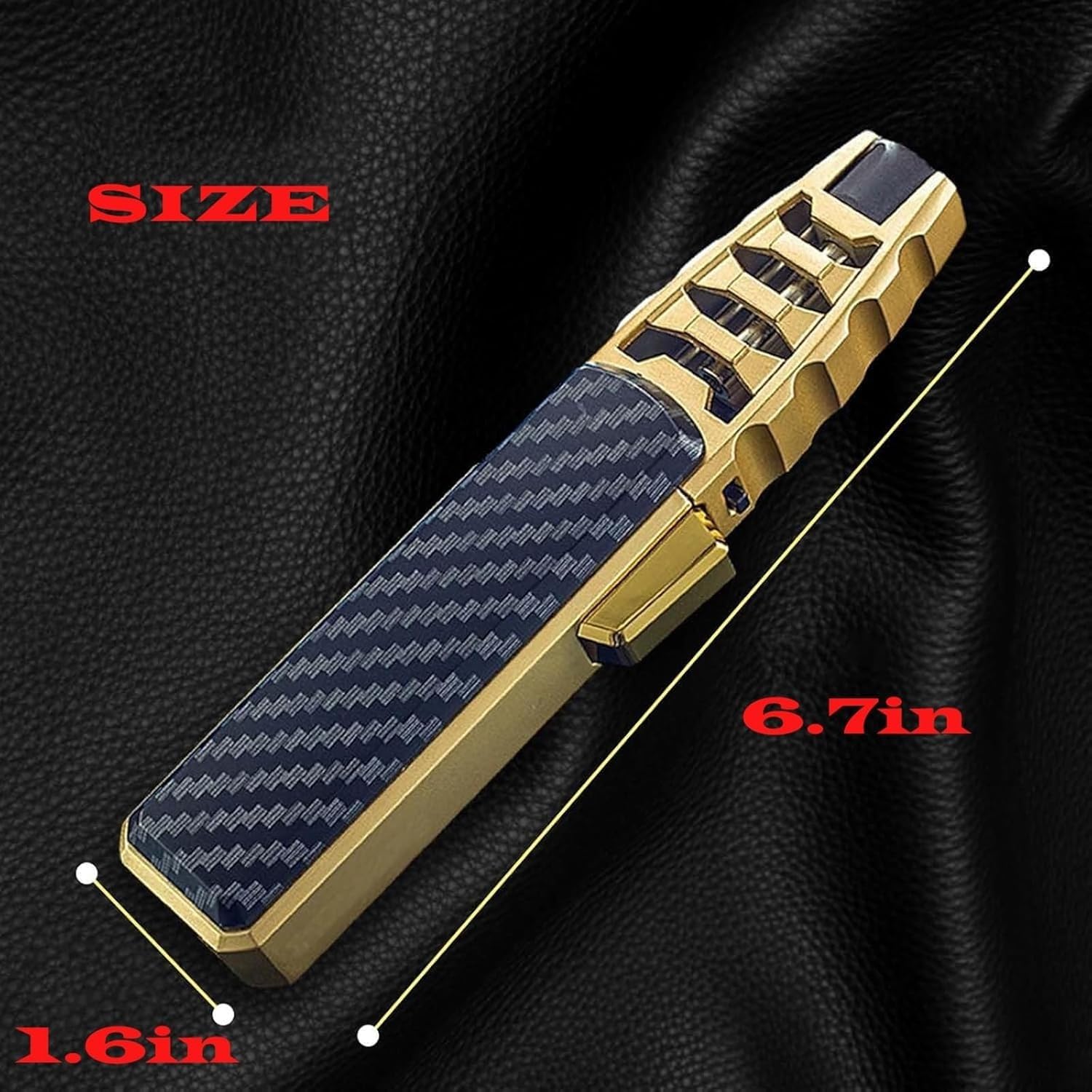 Brightfire Windproof Butane Lighter - Adjustable Flame Torch for Outdoor & Camping