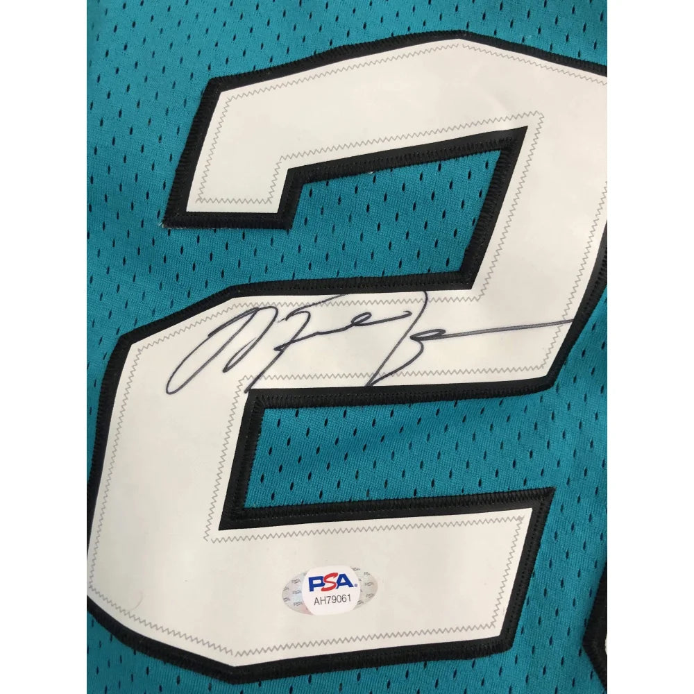 Authentic Michael Jordan Signed 1996 NBA All-Star Jersey with PSA/DNA COA - Chicago Bulls Teal Jersey - Perfect for Sports Memorabilia Collectors and Basketball Fans Display