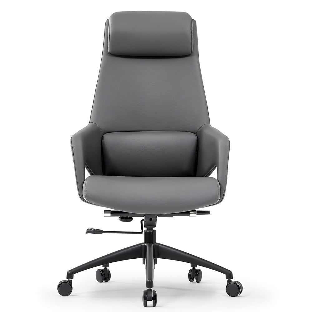 Premium RONAN Executive Office Chair - Ergonomic Grey High Back Desk Chair for Home & Office Workspaces - Perfect for Long Hours of Sitting & Productivity