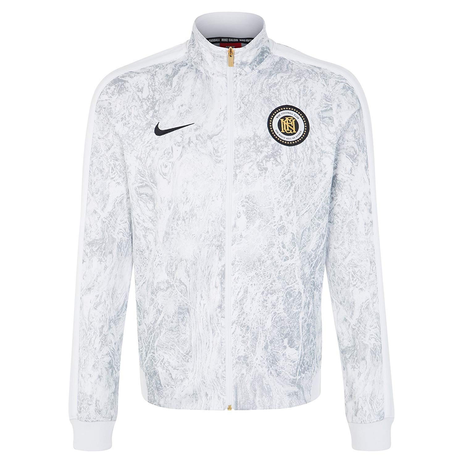 Nike Men's Allover Print Jacket - Lightweight Water-Resistant Windbreaker for Running, Hiking & Outdoor Activities