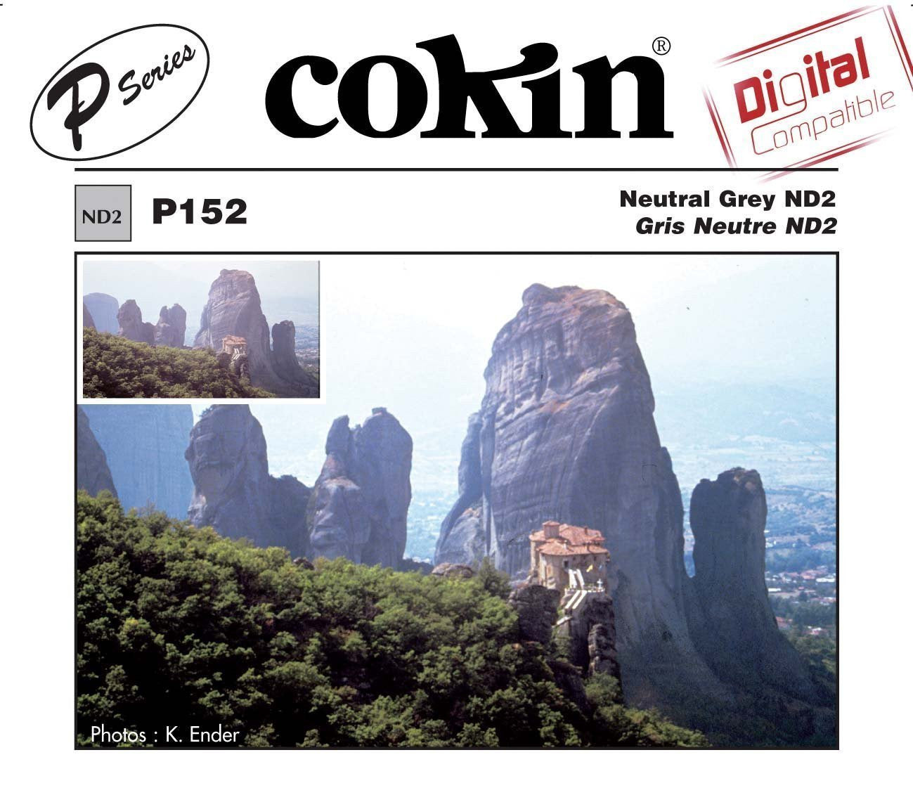 Cokin P Series Grey Neutral Density ND2 Filter (1 Stop) - Reduce Light for Landscape & Long Exposure Photography
