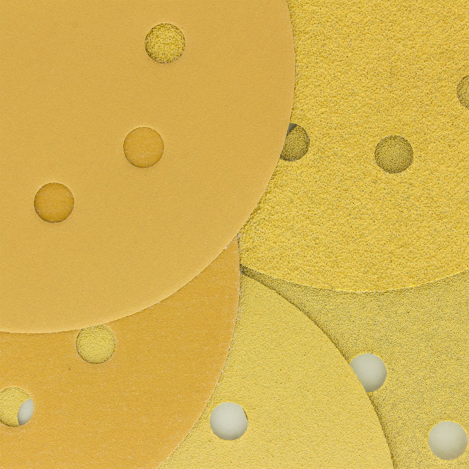 Premium 5-Grit Variety Pack - 50 Gold DA Sanding Discs (60, 80, 120, 220, 320) with 8-Hole Hook & Loop Backing - Perfect for Auto Body Repair, Woodworking & Metal Polishing
