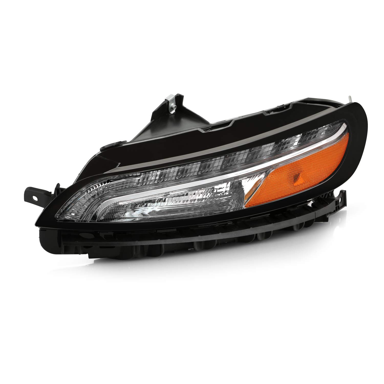AKKON LED DRL Light Bar for 2014-2018 Jeep Cherokee - Chrome Bumper Parking Light & Turn Signal Replacement (Driver Left Side) | Perfect for Off-Roading & Night Driving