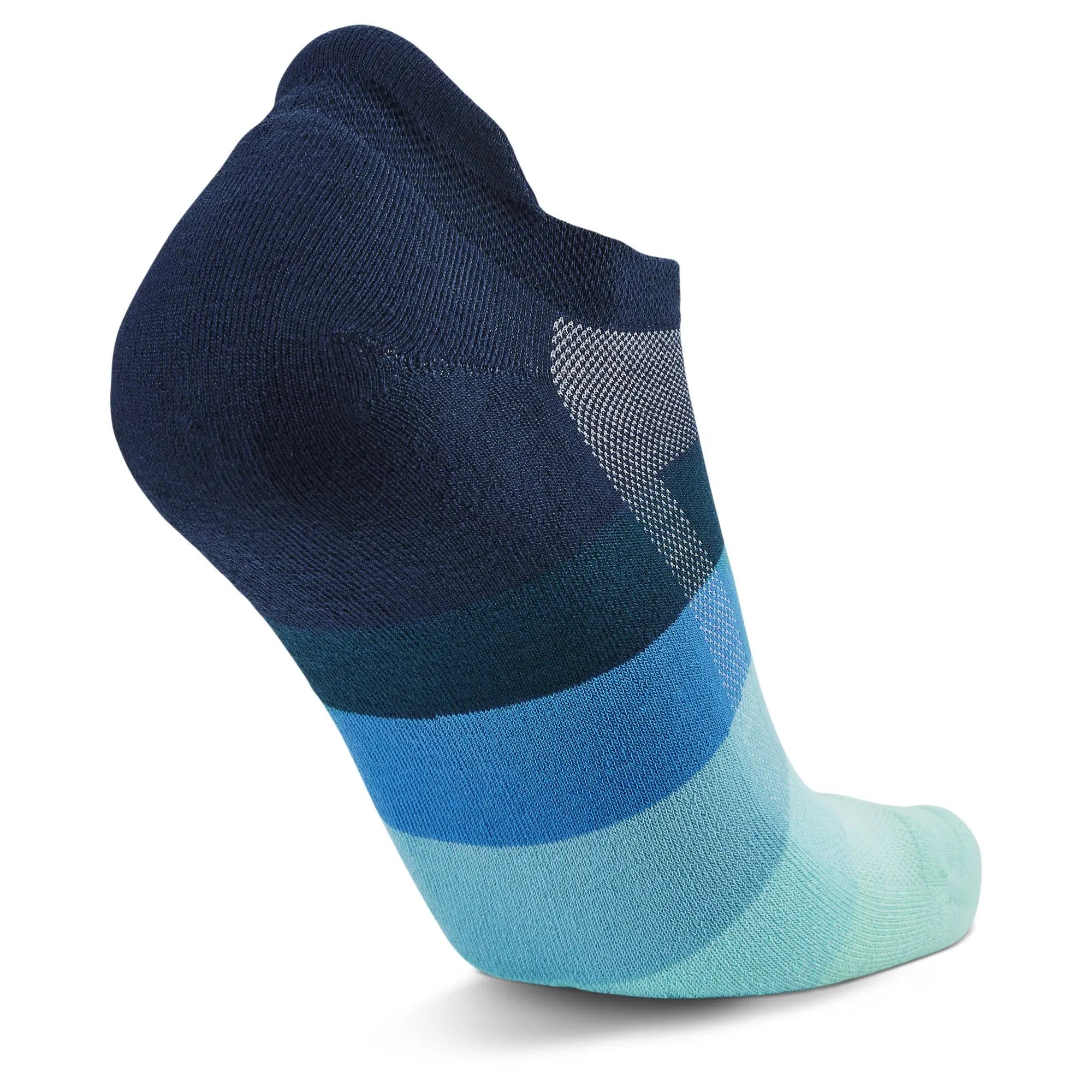 Hidden Comfort Running Socks for Men & Women - Moisture Wicking Cushioned Athletic Socks (Legion Blue/Light Aqua) - Perfect for Jogging, Gym Workouts & Marathon Training