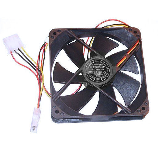 YATE LOON 120mm Case Fan D12SL-12 - Ultra Quiet 120mm PC Cooling Fan with Black Frame - Perfect for Gaming PC, Computer Case & CPU Cooler Cooling