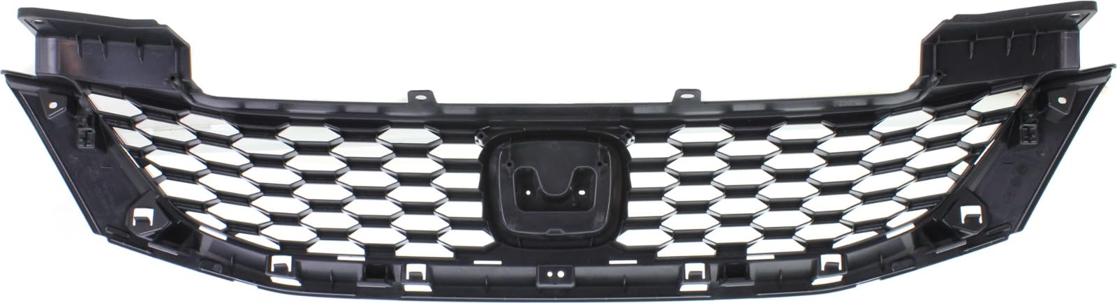 **Honda Accord 2013-2015 Black Painted Grille Shell & Insert Replacement - Compatible with Coupe Models | Upgrade Your Car's Front Styling**    *(Use Case: Perfect for car enthusiasts looking to enhance their Honda Accord's appearance with a sleek black grille, ideal for customization or replacement of damaged parts.)*