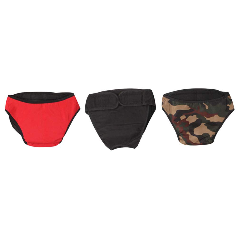 3PCS Washable Dog Diapers for Female Dogs - Soft Pet Diapers with Leak-Proof Pads, Adjustable Belly Bands for Puppies, Cats & Incontinence Pets - Perfect for House Training, Travel & Post-Surgery Care