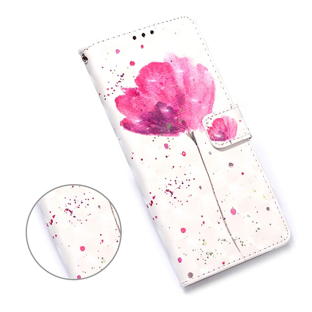 Premium Leather Wallet Case for Samsung Galaxy S21 Ultra - 3D Floral Design with Card Holder & Kickstand | Slim Flip Cover with RFID Protection | Perfect for Work, Travel & Everyday Use