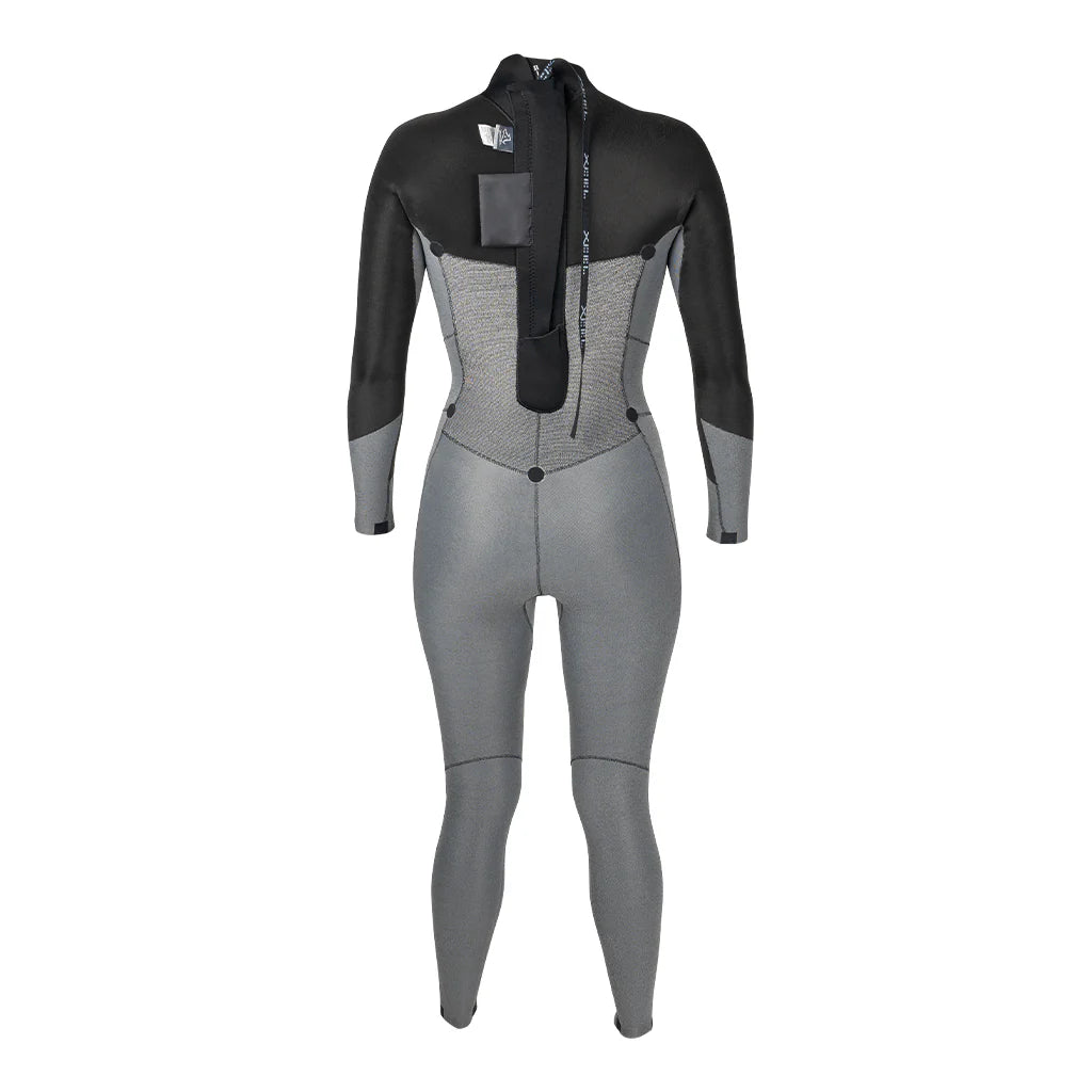 Axis 4/3mm Women's Back Zip Full Wetsuit for Surfing, Diving & Water Sports - Thermal Neoprene Suit with Comfort Fit