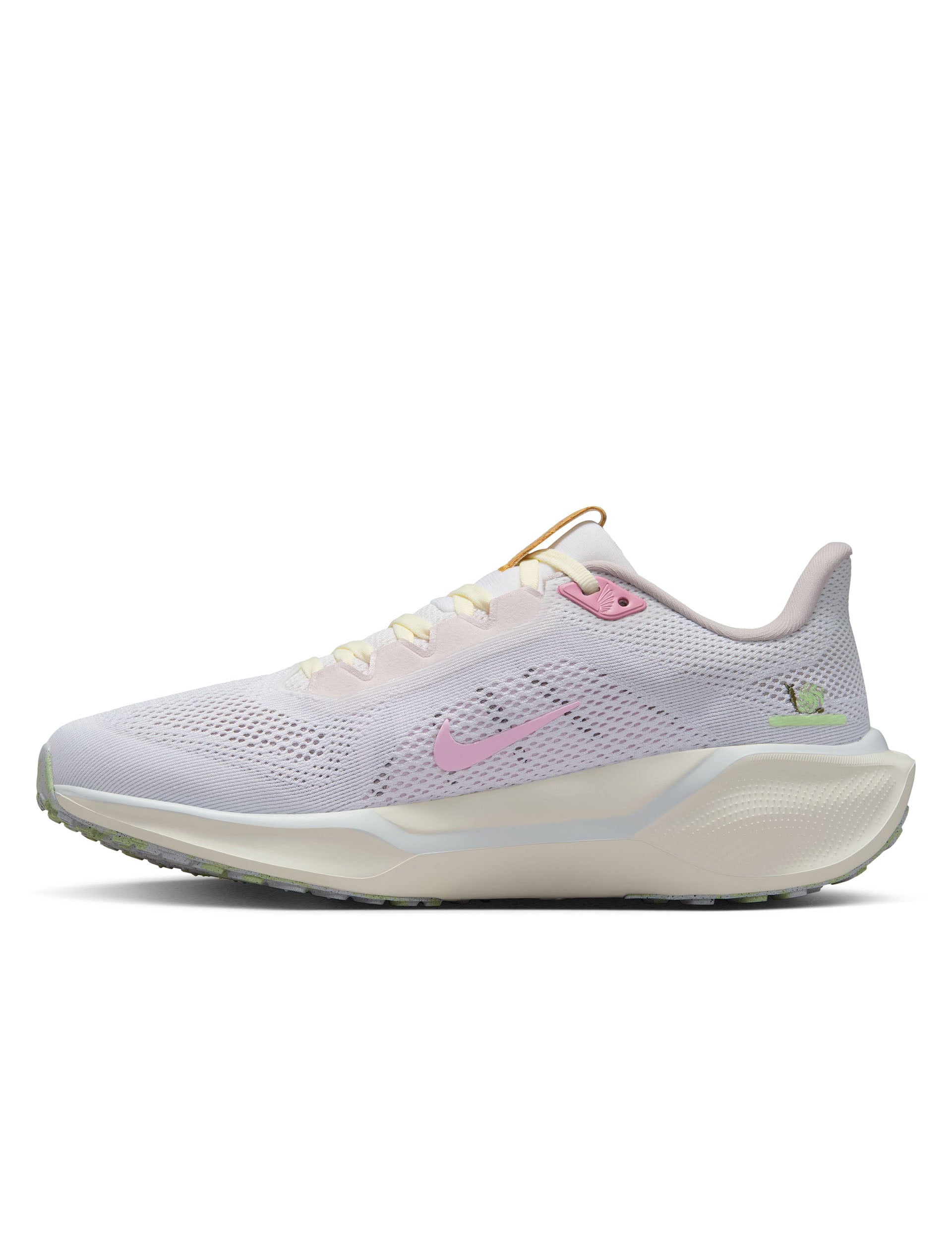 Nike Pegasus 41 Running Shoes for Women - White/Pink Foam/Sail/Football Grey | Lightweight Cushioned Sneakers for Jogging, Gym & Everyday Wear