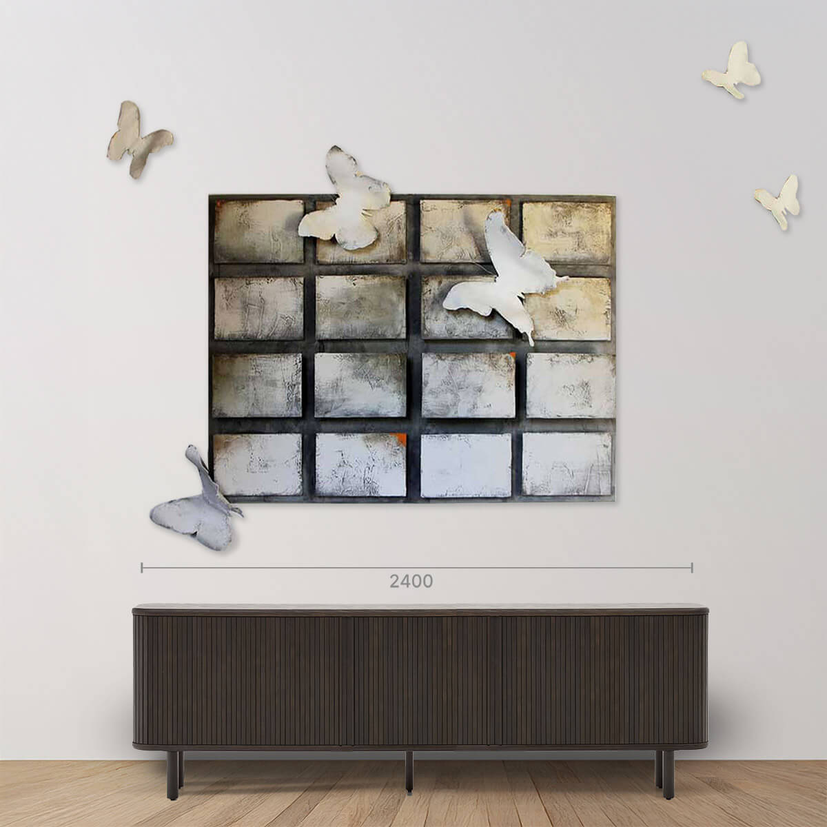 Butterfly Concrete Wall Sculpture - Handmade Modern Art Decor for Home, Office & Garden - Perfect for Living Room, Bedroom & Outdoor Spaces