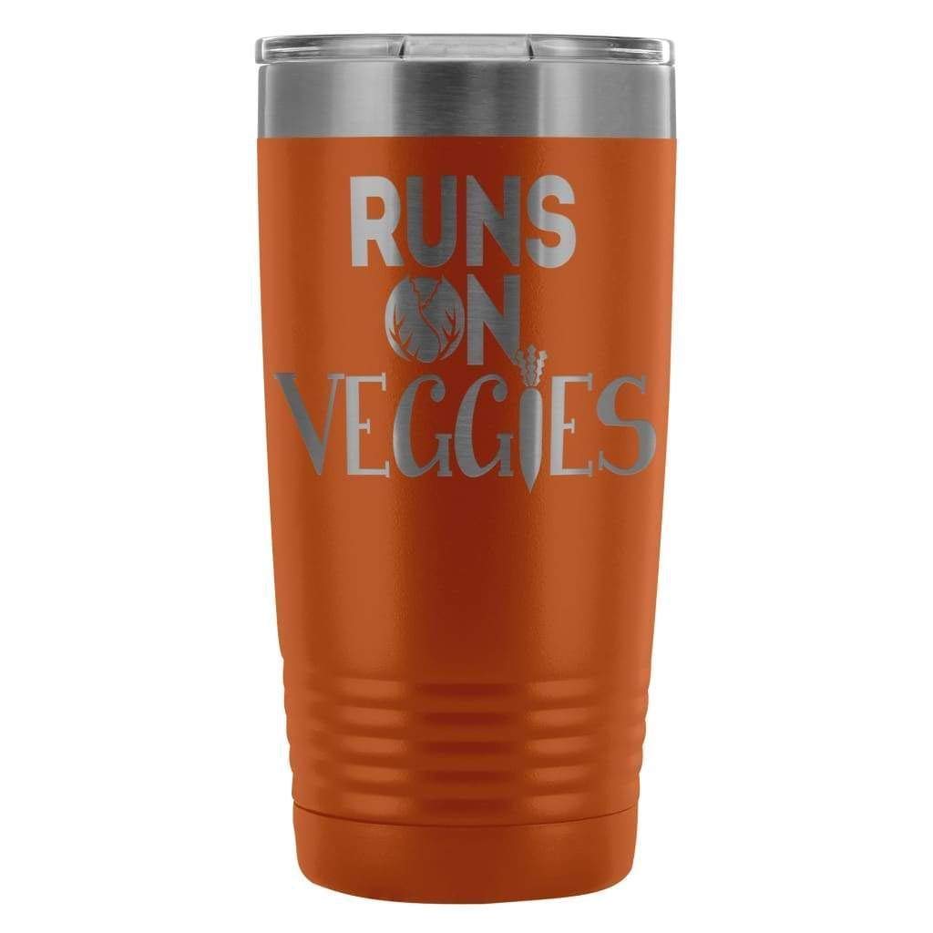 ODDITEES Vegan Vegetarian Tumbler - 20oz Stainless Steel Insulated Cup with Laser Etched Design (Black) - Perfect for Eco-Friendly Lifestyles, Office Use & Outdoor Adventures