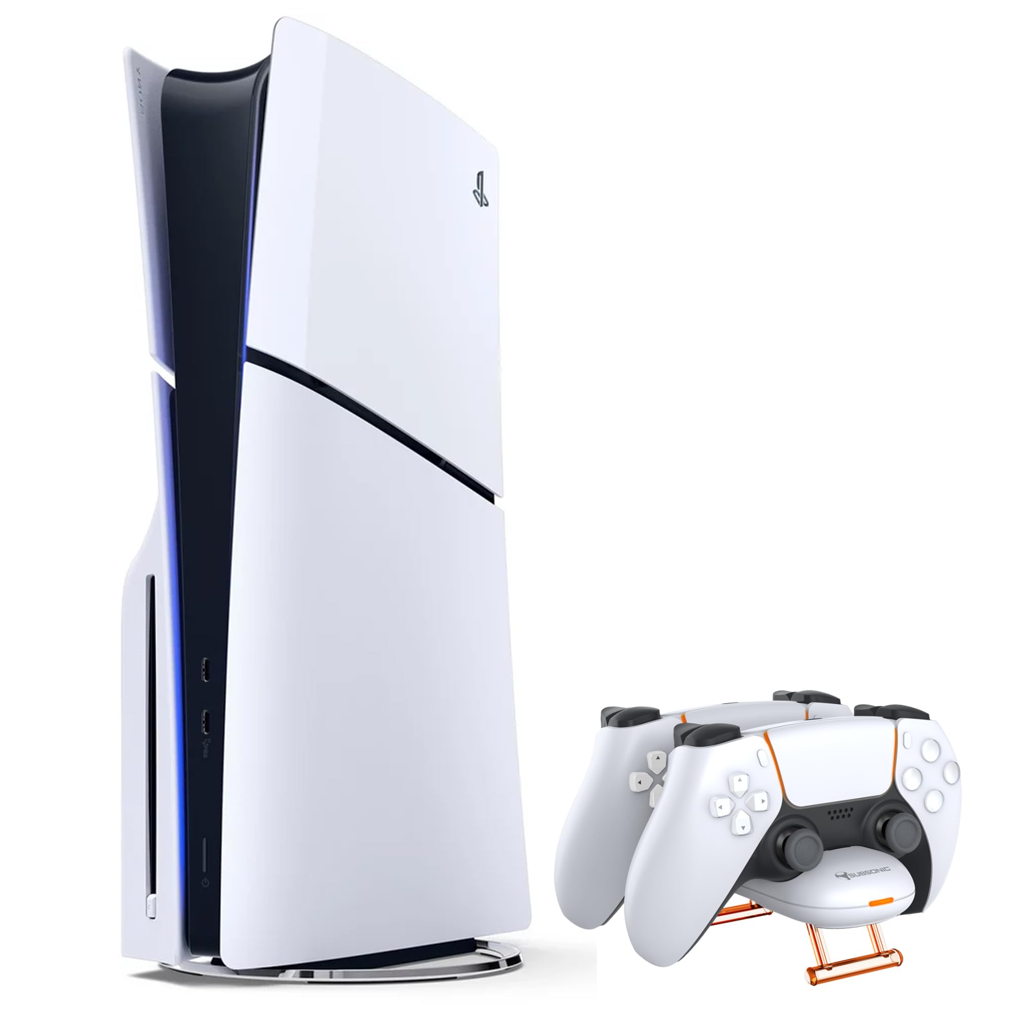 PS5 Controller Charger Station - Compact DualSense Charging Dock for Playstation 5 with USB-C Cable - Perfect for Gaming Setup & Multiplayer Sessions