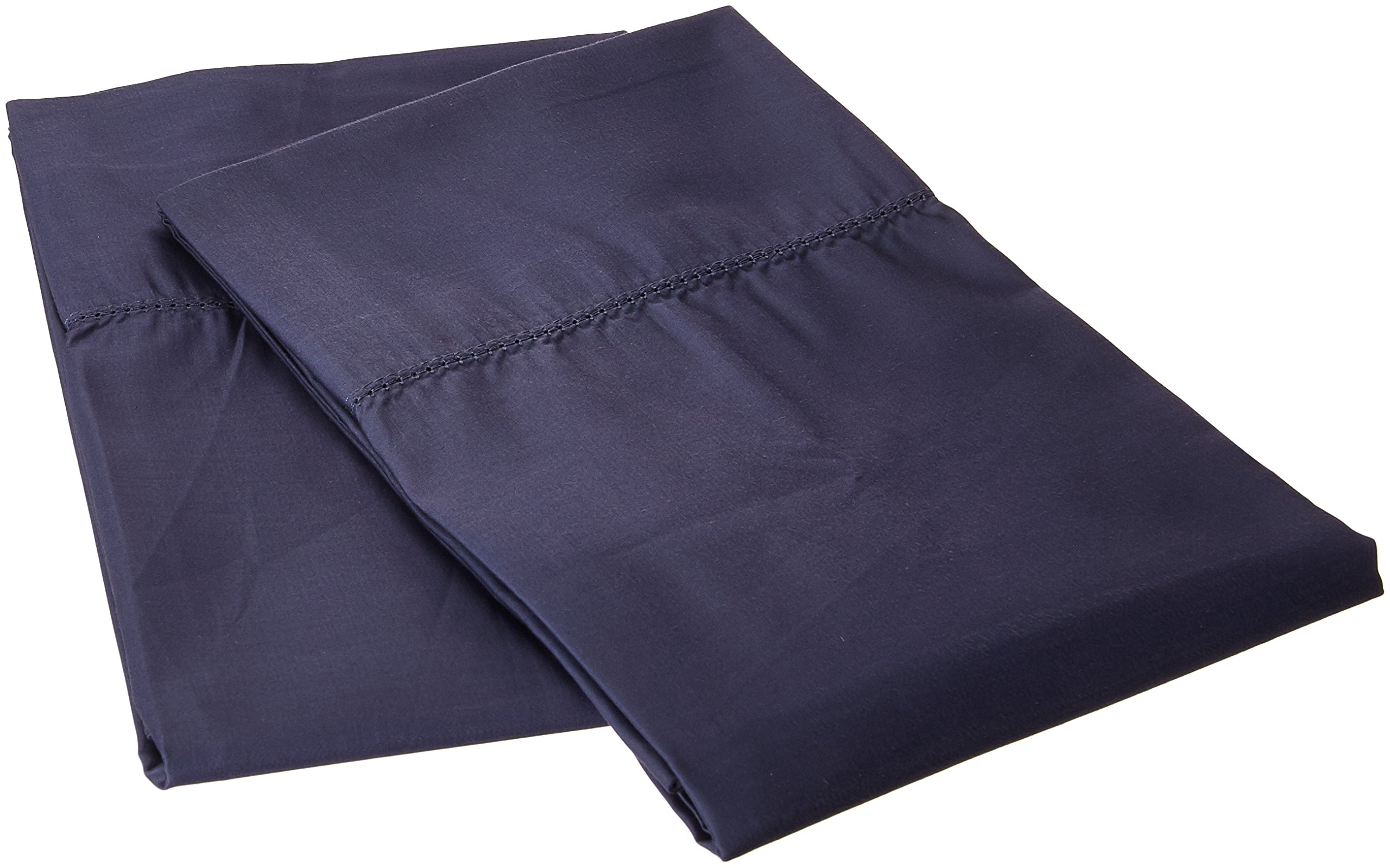 Premium 800 Thread Count Egyptian Cotton Hemstitch Pillowcases - Standard Size, Luxurious Cashmere & Dark Blue - Perfect for Bedroom Decor, Hotel Luxury, and Gift Giving
